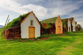 Islandija-Turf hiške