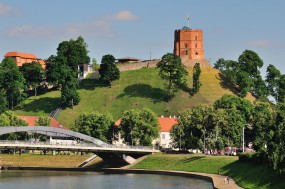 Litva-Vilnius- grič Gediminas z stolpom