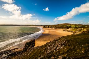 Wales - Gower polotok, zaliv