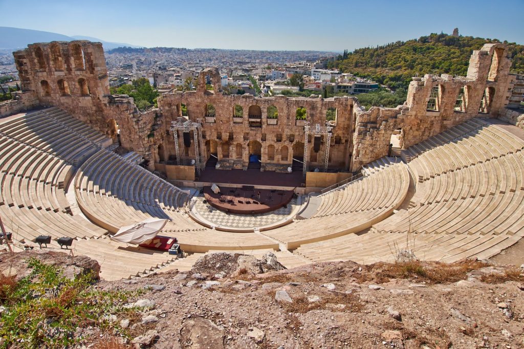 BALKAN - Grčija-Atene-antično gledališče pri Akropolisu