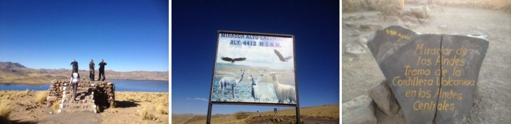 Mirador Alto Lagunillas na 4.413 m / Mirador de los Andes na 4.910 m