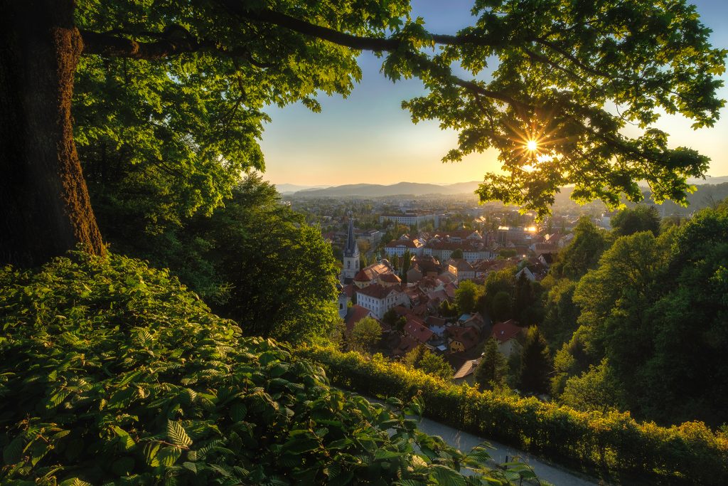 Ljubljana_sunsethill