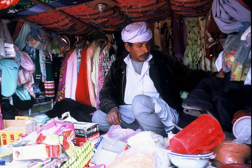 Egipt - prodajalec oblek