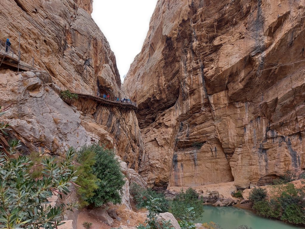 Caminito del rey - ozka soteska in pot nad njo
