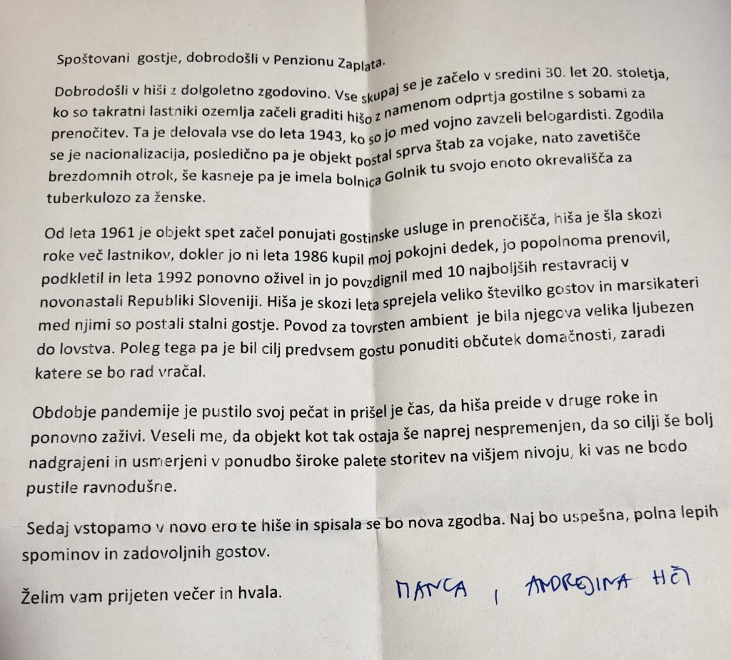 Penzion Oskar Zaplata