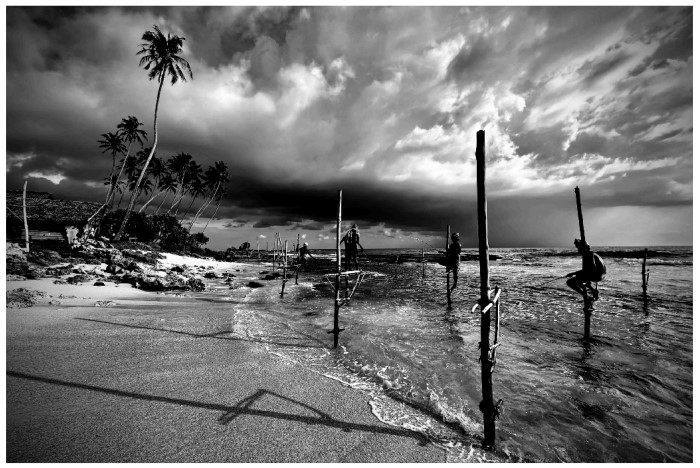 Šrilanški ribiči na kolih