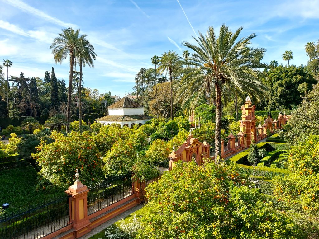 Andaluzija - vrtovi s paviljonom Karla V.