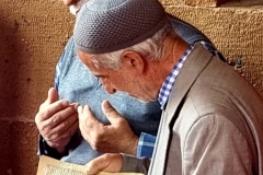 Zamaknjenost v molitvi. Hanimbaba mavzolej. Vzhodna Turčija.