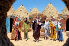 Vzhodna Turčija. Harran. Replika svetopisemskega prizora Abrahama, ki potuje v obljubljeno deželo.