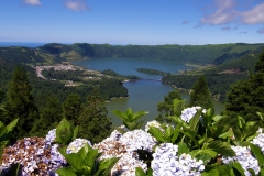 Azori-Sete Cidades iz kraljevega razgledišča