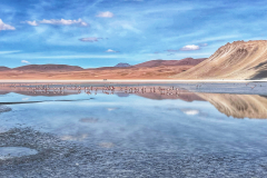 Bolivija-laguna Kara in flamingi