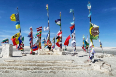 Bolivija-Uyuni in svetovne zastave
