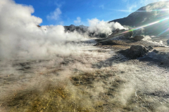 Čile - sončni vzhod ob gejzirjih