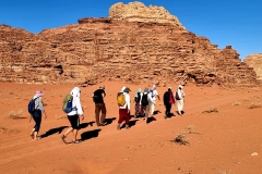 Rožna puščava Rum-hoja po negibnem veličastju