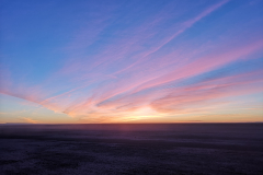 Južni Maroko, Wadi Draa, sončni vzhod v brezmejni ravnini