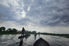Doživeta vožnja z mokori na Delti Okavango v Botswani.