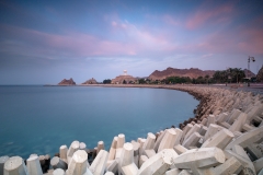 The wavecrushers in the Matrah bay of Muscat, Oman