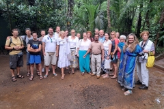 6. Obisk ayurvedskega vrta. Znanje smo srkali z odprtimi usti.