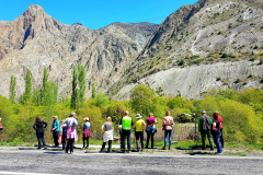 Vzhodna Turčija-gorovje Kačkar-sunkovite konture bazaltnih kontur