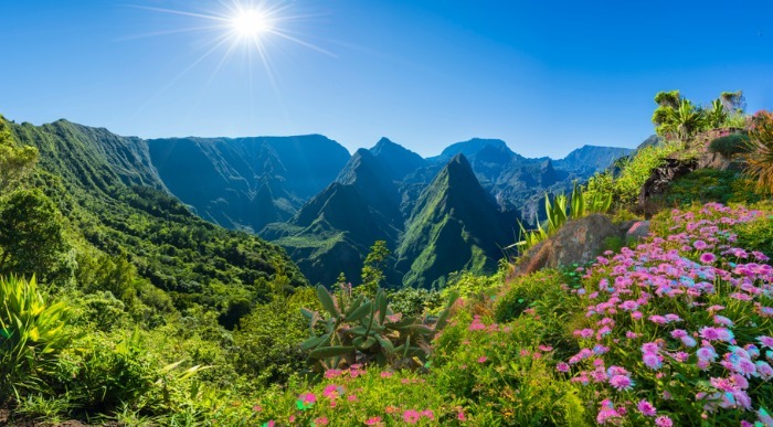 Cirque de Mafate on the Island La Reunion