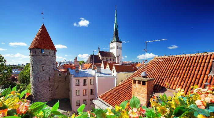 Estonija - Tallinn - staro mesto poleti