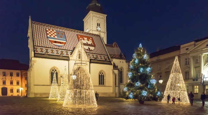 Hrvaška- Zagreb- advent St. Marks Square