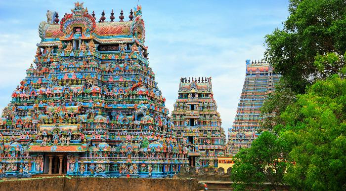 Arhitekturni detajli v Trichyju prikazujejo raznolikost in lepoto indijskega podeželja.