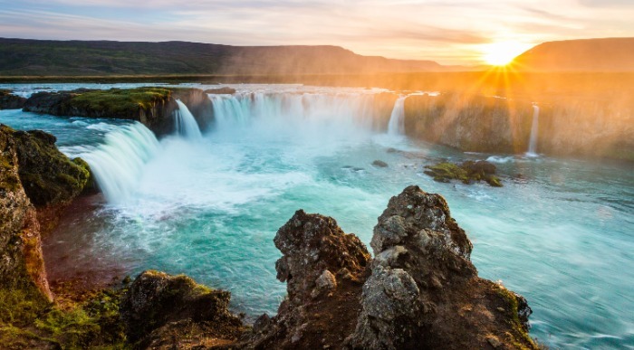 Islandija - slap Godafoss