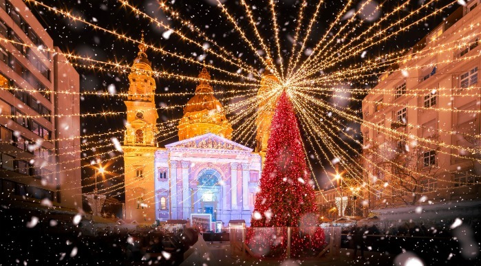 Madžarska- Budimpešta- advent St. Stephen Basilica