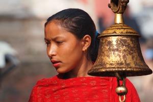 Nepal - Katmandu - mlado dekle