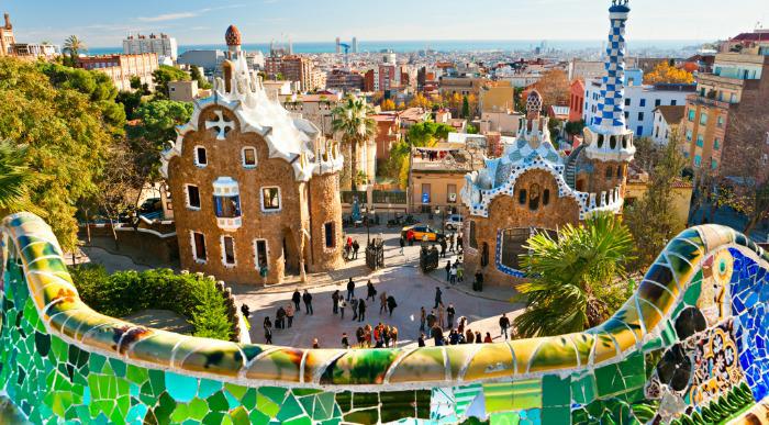 Španija-Barcelona gaudijev park