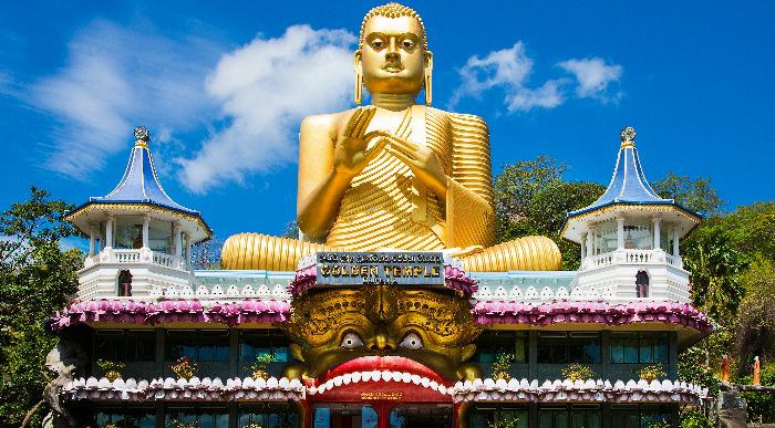 Šrilanka-Dambulla-zlati tempelj