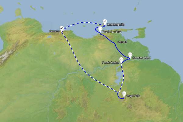 Venezuela - zemljevid Venezuela - zemljevid