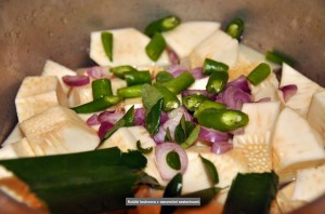 SRILANKA - Koscki kruhovca z osnovnimi sestavinami