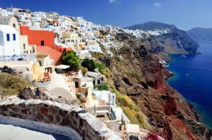Grčija-Santorini, vasica Thira