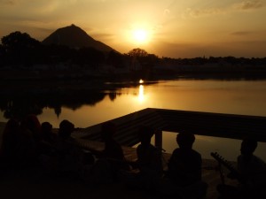 Indija - Sončni zahod v Puškarju