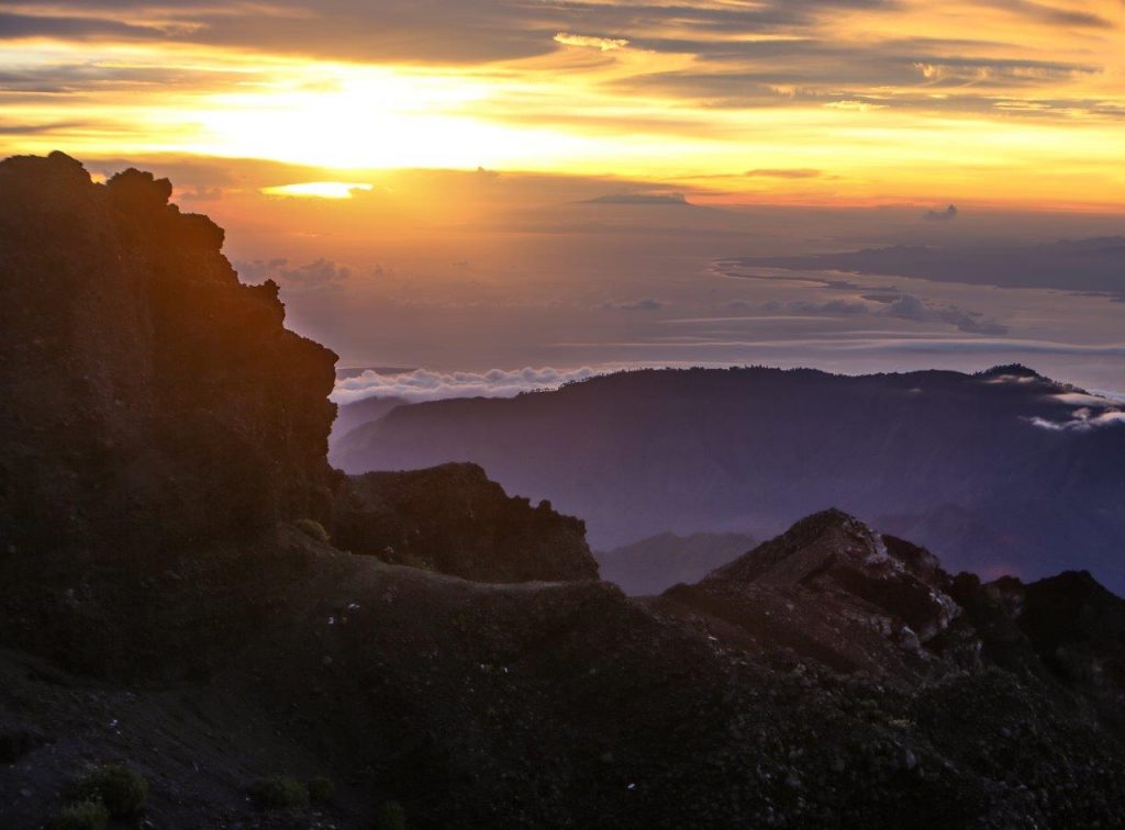 Vulkan Rinjani-zadnji vzpon na vrh